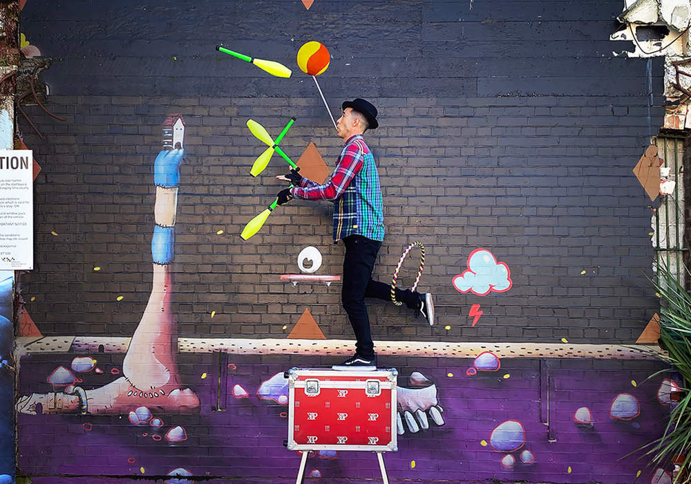 Paul Klaass: A one-man circus show featuring hilarious comedy skits and world-klaass juggling! gallery image