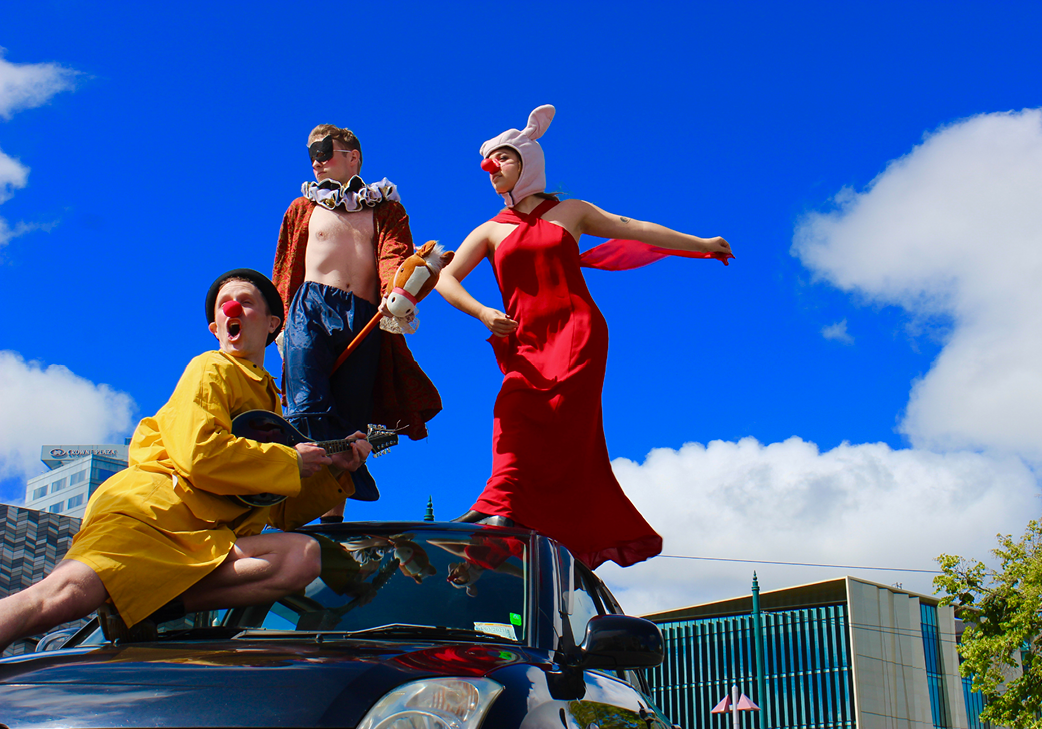 The Amateur Amateur Dramatic Society: At traffic lights and on table tops - where will these troublemakers strike next? gallery image