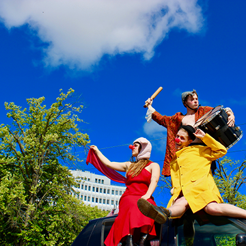 The Amateur Amateur Dramatic Society: At traffic lights and on table tops - where will these troublemakers strike next?