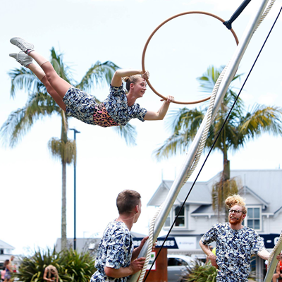 The Biggest Little Circus: Spectacular aerials,  OMG juggling,  good ol' Kiwi comedy and LOADS OF LYCRA! 